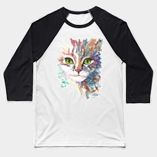 Abstract Cat Baseball T-Shirt